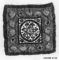 Textile Fragment, Wool, linen; plain weave, tapestry weave