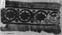 Fragment of a Band, Wool, linen; plain weave, tapestry weave