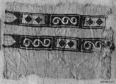 Fragment of a Sleeve, Wool, linen; plain weave, tapestry weave