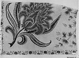 Fragment of a Veil (Yashmak), Cotton; pounced and painted