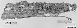 Band Fragment, Cotton; formerly embroidered