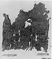 Textile Fragment, Linen and silk; tapestry woven