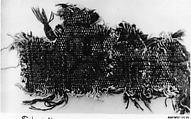 Carpet Fragment, Cotton (warp), wool (weft and pile); symmetrically knotted pile