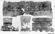 Textile Fragment, Linen and silk