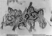 Textile Fragment, Linen and silk