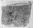 Textile Fragment, Linen; embroidered in silk