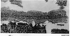 Textile Fragment, Linen and silk; tapestry woven