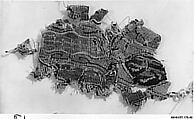 Textile Fragment, Linen and silk; tapestry woven
