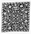Cover, Cotton, silk; plain weave, embroidered