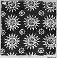 Textile Fragment, Silk; reserve printed
