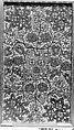 Panel, Linen, silk, metal wrapped thread; embroidered