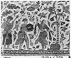 Kalamkari Rumal, Cotton; plain weave, mordant painted and dyed, resist dyed