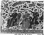 Kalamkari Rumal, Cotton; plain weave, mordant painted and dyed, resist dyed