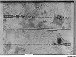 Three Fragments with a Coptic Inscription, Tapestry weave in polychrome and undyed wool on plain-weave ground of undyed wool; a row of stitches in undyed wool below the top edge