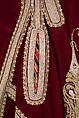 Coat, silk, cotton, metal