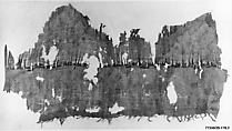 Textile Fragment, Linen, silk; plain weave, tapestry woven