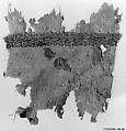 Textile Fragment, Linen, silk; plain weave, tapestry weave