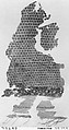 Textile Fragment, Linen, silk; plain weave, brocaded