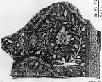 Textile Fragment, Cotton, plain weave; block-printed and painted, mordant and resist dyed 