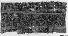 Textile Fragment, Cotton, plain weave; painted and/or printed, mordant and resist dyed