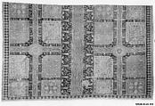 Fragment of a Garden Carpet, Cotton (warp and weft); wool (pile); symmetrically knotted pile