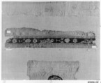 Fragment with a Band, Wool, linen; plain weave, tapestry weave