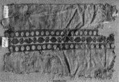 Textile Fragment, Wool, linen; plain weave, tapestry weave