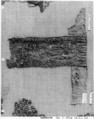 Fragment of Tunic, Wool, linen; plain weave, tapestry weave