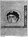 Coptic Textile Fragment with Image of a Goddess, Linen, wool; plain weave, weft-loop pile