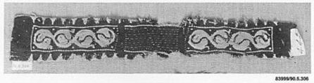 Textile Fragment, Wool, linen; tapestry weave
