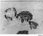 Fragment with the Head of a Figure, Wool, linen; plain weave, tapestry weave
