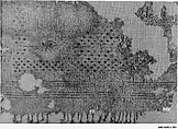 Textile Fragment, Wool, linen; plain weave, tapestry weave