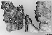 Textile Fragment, Linen; stamped and gilded