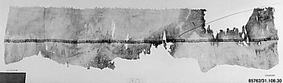 Textile Fragment, Linen, silk; plain weave, tapestry weave