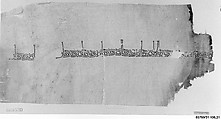 Textile Fragment, Linen; embroidered in silk
