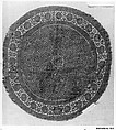 Roundel, Linen, wool; tapestry weave