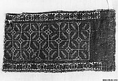 Fragment of a Band, Linen, wool; tapestry weave