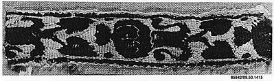 Band, Linen, wool; tapestry weave