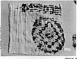 Textile Fragment, Linen, wool; tapestry weave, looped embroidery