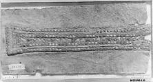 Textile Fragment, Linen, silk; plain weave, embroidered