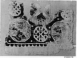 Textile Fragment, Linen, wool; tapestry weave