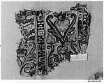 Textile Fragment, Linen, wool; tapestry weave