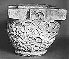 Capital with a Pattern of Vines with Grapes, Limestone; carved in relief