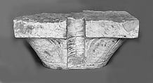 Capital, Limestone; carved