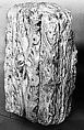 Fragment of a Door Post with Acanthus Leaves, Limestone; carved in relief