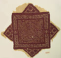 Textile Fragment, Wool, linen; plain weave, tapestry weave