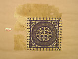 Textile Fragment, Wool, linen; plain weave, tapestry weave