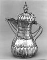 Coffee Pot, Silver, parcel-gilt