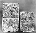 Funerary Stele with Cross Medallion below Eagle at Center in Architectural Frame, Limestone