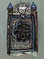 Ceramic Lantern, Stonepaste; underglaze-painted in blue, luster-painted on transparent glaze